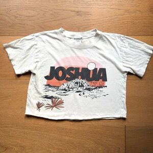 Joshua Tree Gorpcore Outdoorsy Boho Retro Cropped T-Shirt Girls Medium (8/10)